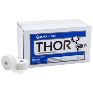 Thor Tape Rigid Cohesive Mueller Легкий, жесткий самофиксирующийся тейп, белый