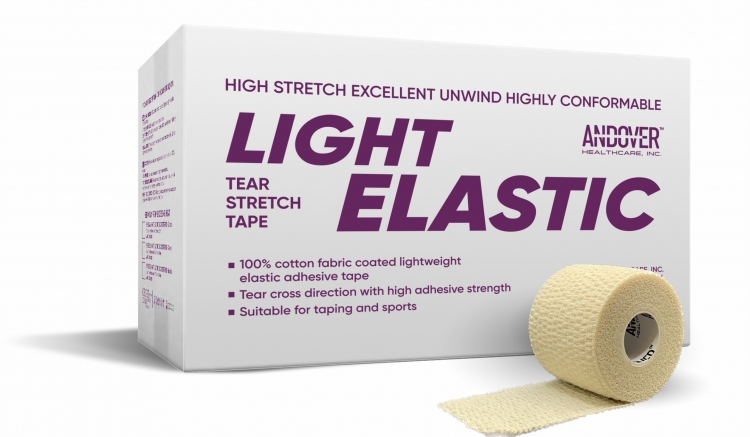 Легкоразрываемый спортивный тейп ANDOVER, (5,0 см х 6,9 м) ANDOVER Light elastic Tear Stretch Tape