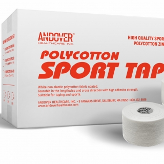 Eurotape Andover Тейп спортивный белый 3.8 см х 11,40 м, поликотон